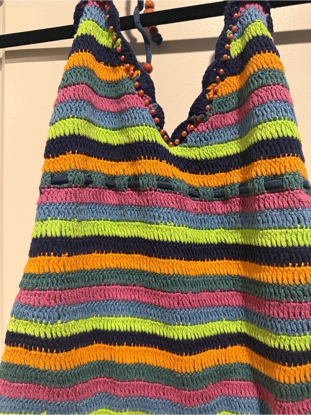 It’s Now Cool x Free People Crochet Tie One Piece Swimsuit Size M/L NWOT - Picture 8 of 8